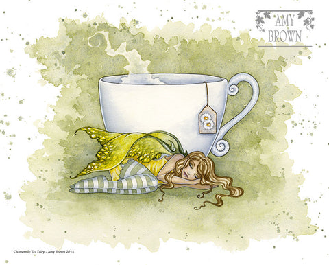 8x10 Print - Chamomile Tea Fairy