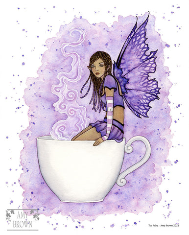 8x10 Print - Tea Fairy
