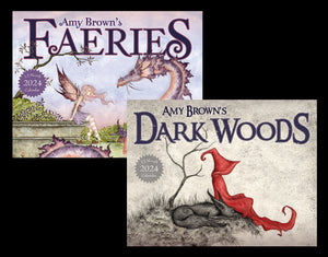 collectible wall calendars for fantasy art lovers. Fairies dragons and mermaids by Amy Brown Art
