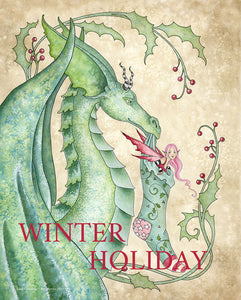 Christmas winter holiday fantasy art prints by Amy Brown Art