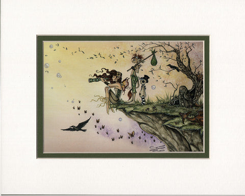 Matted Print - Where The Wind Takes You