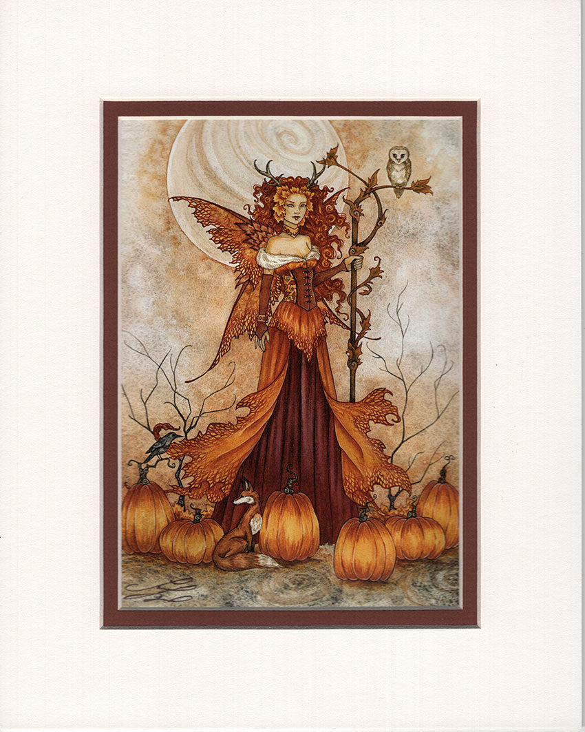 Matted Print - Pumpkin Queen