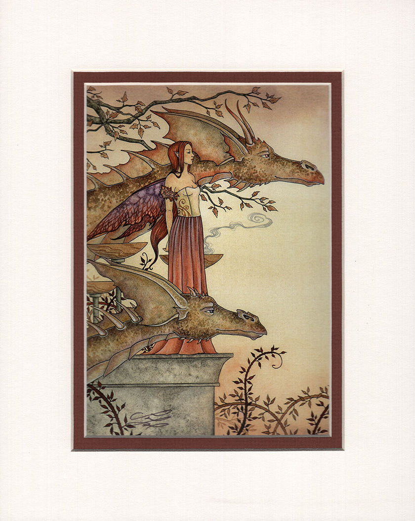 Matted Print - The Company of Dragons