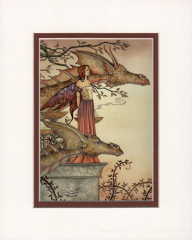 Matted Print - The Company of Dragons
