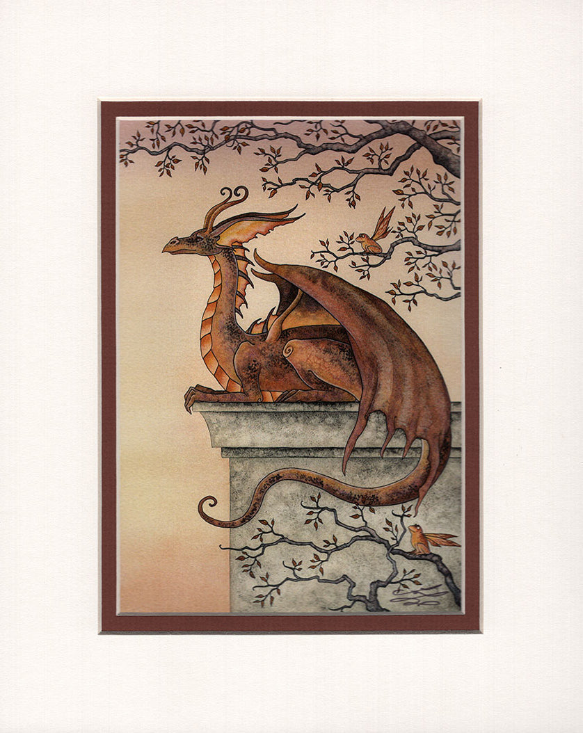 Matted Print - Keeping Watch