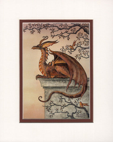Matted Print - Keeping Watch