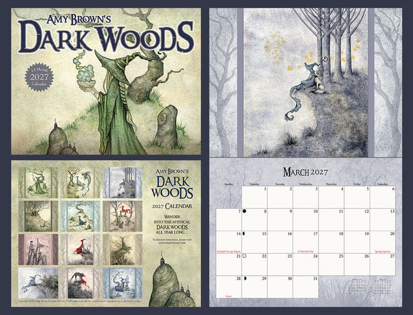 2027 DARK WOODS CALENDAR