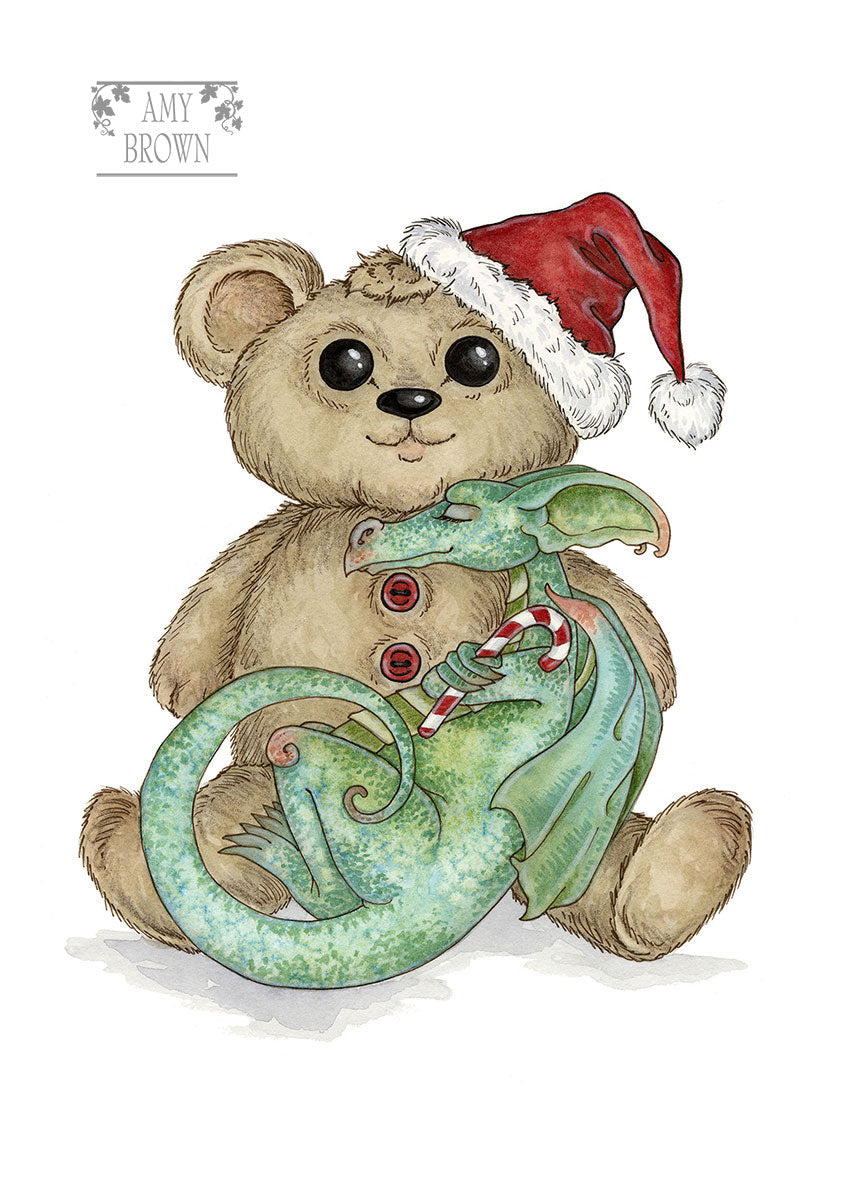 5x7 MINI-PRINT - Dreaming Of Santa