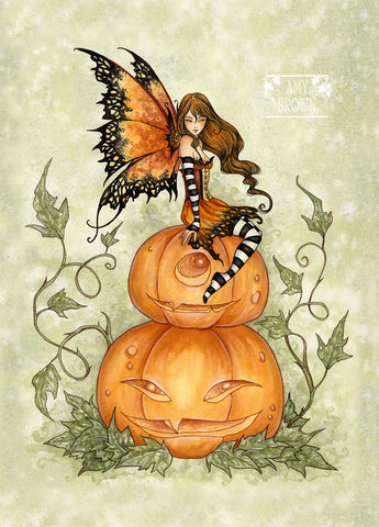5x7 MINI-PRINT - Halloween Fae 2 LEFT