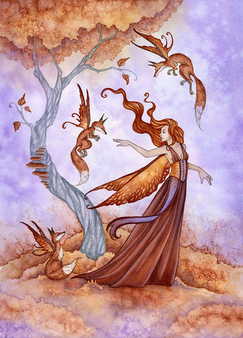 5x7 MINI-PRINT - Autumn Companions
