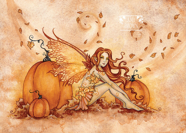 5x7 MINI-PRINT SET - Autumn Fairies