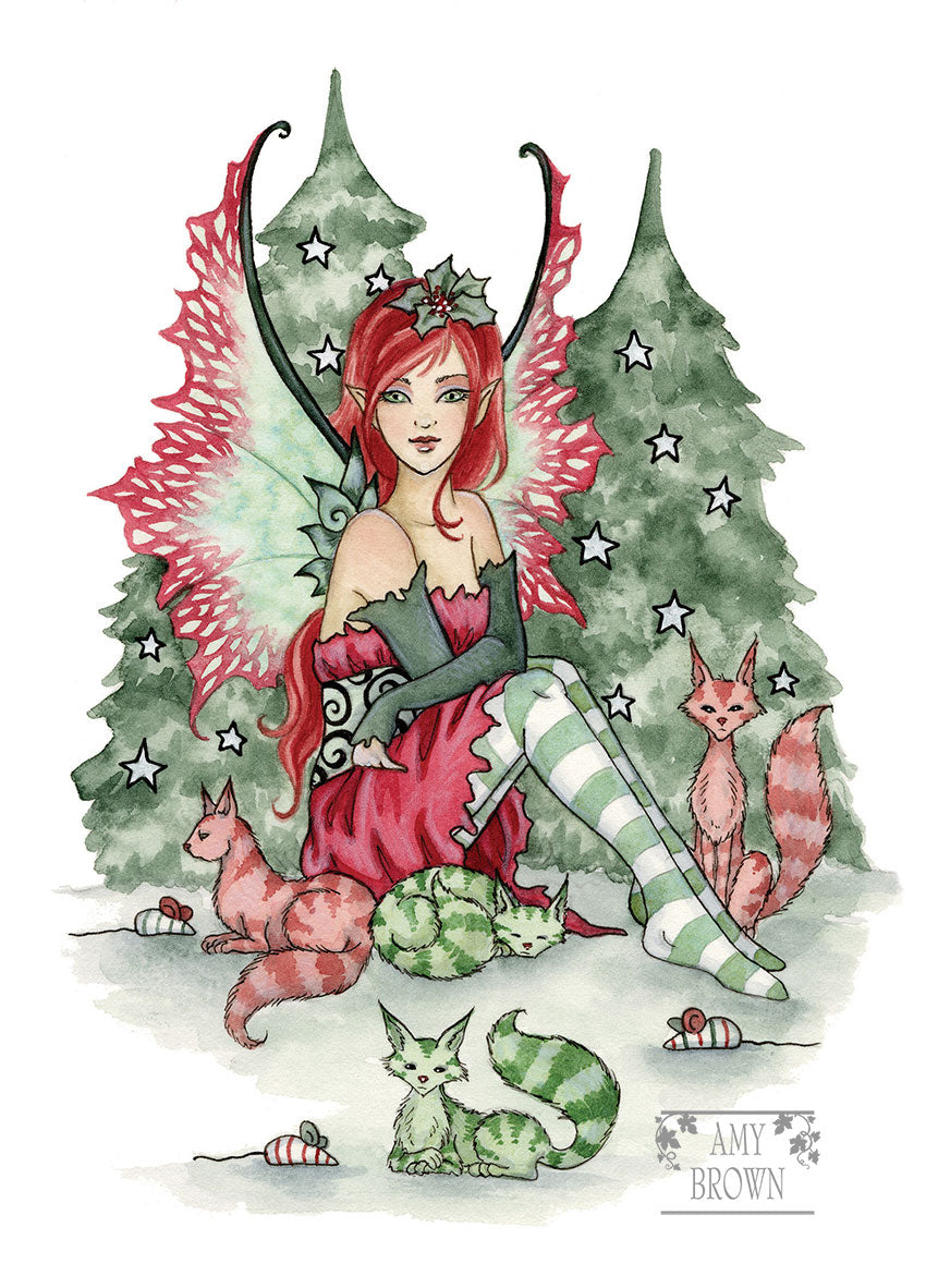 5x7 MINI-PRINT - Christmas Cats