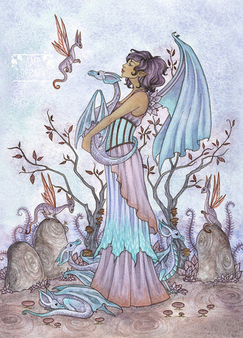 5x7 MINI-PRINT - Dragon Keeper 2 LEFT