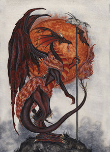 5x7 MINI-PRINT - Dragon Lord 3 LEFT