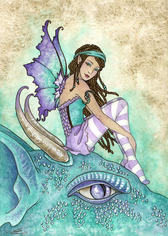 5x7 MINI-PRINT - Dragon Perch