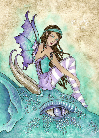 5x7 MINI-PRINT - Dragon Perch