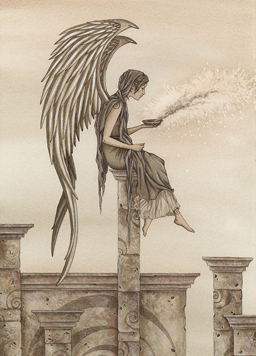 5x7 MINI-PRINT - Dust Angel 3 LEFT
