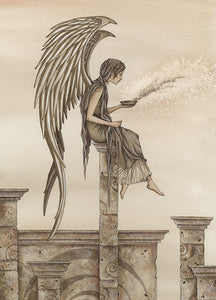 5x7 MINI-PRINT - Dust Angel 3 LEFT