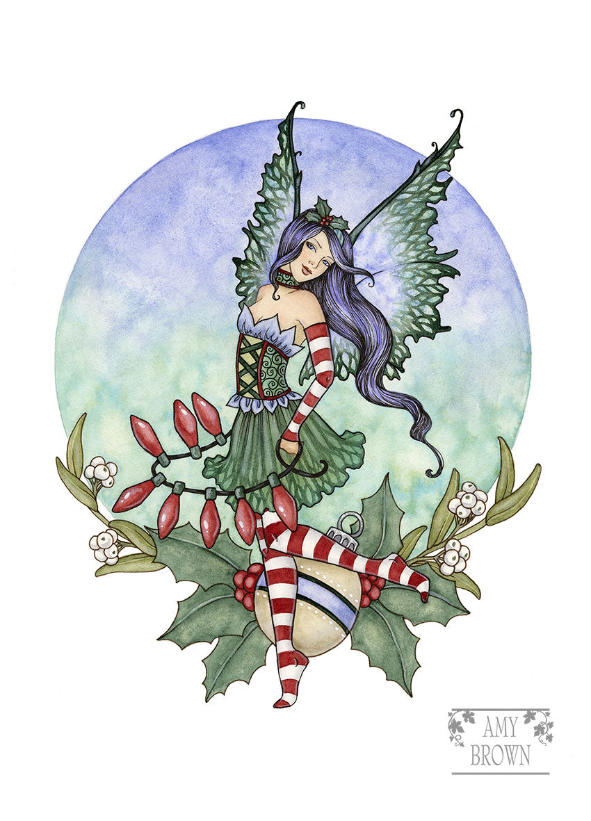 5x7 MINI-PRINT - Festive Fairy