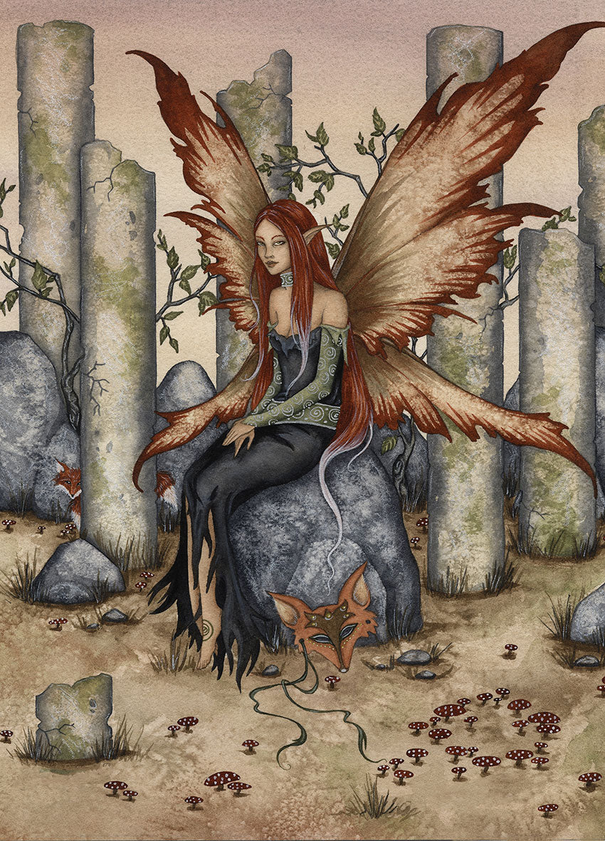 5x7 MINI-PRINT - Fox Maiden