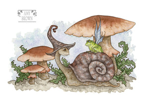 5x7 MINI-PRINT - Friendly Ride 2 LEFT