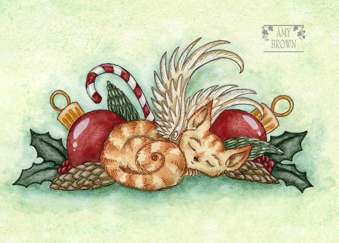 5x7 MINI-PRINT - Kitty Angel