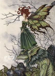 5x7 MINI-PRINT - Lucy And The Troll King