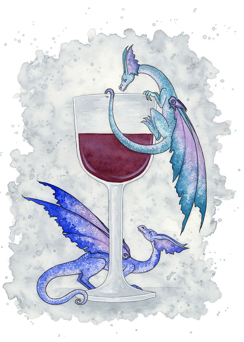 5x7 MINI-PRINT - Merlot & Mischief
