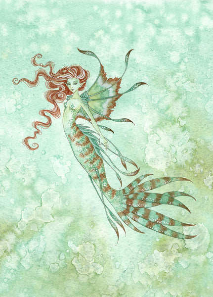 5x7 MINI-PRINT SET - Mermaids 3