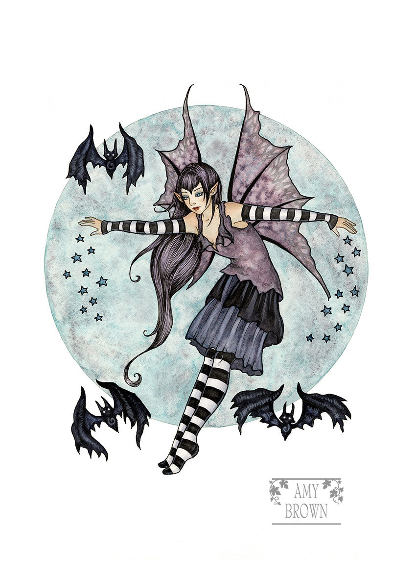 5x7 MINI-PRINT - Night Flyers 3 LEFT