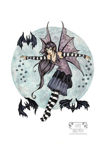 5x7 MINI-PRINT - Night Flyers 3 LEFT