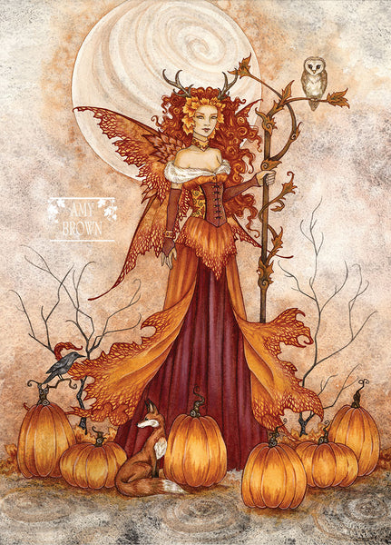 5x7 MINI-PRINT SET - Autumn Fairies