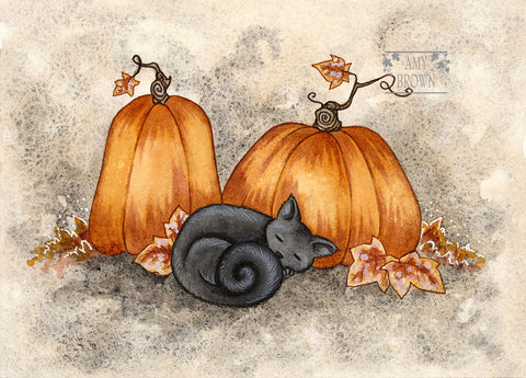 5x7 MINI-PRINT - Pumpkin Nap