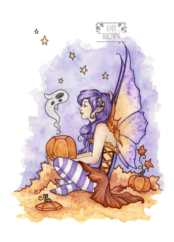 5x7 MINI-PRINT - Pumpkin Surprise 3 LEFT