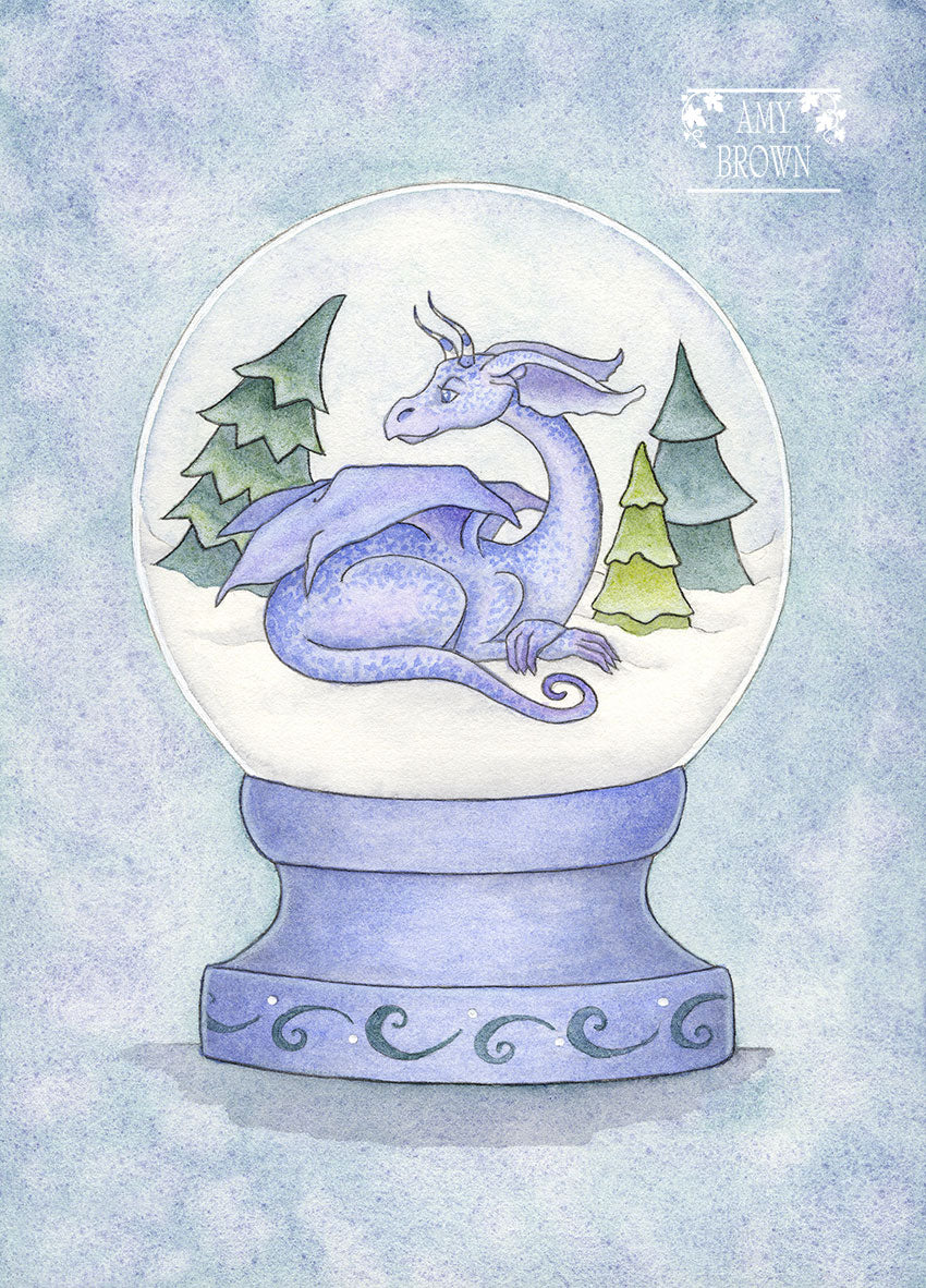 5x7 MINI-PRINT - Snow Globe II