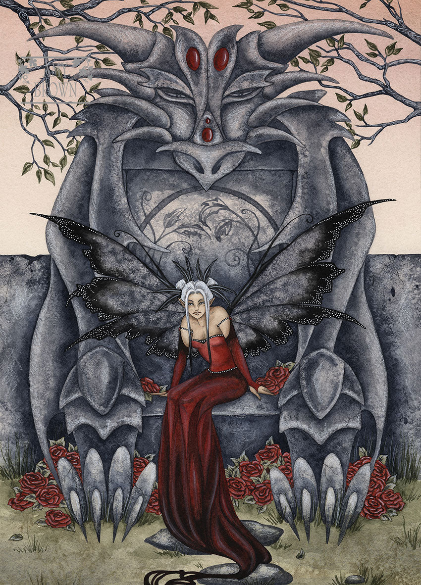 5x7 MINI-PRINT - The Stone Chair 2 LEFT