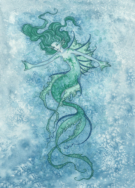 5x7 MINI-PRINT SET - Mermaids 3