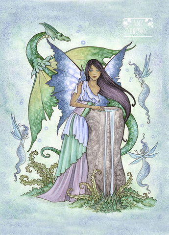 5x7 MINI-PRINT - Wishing Well 3 LEFT