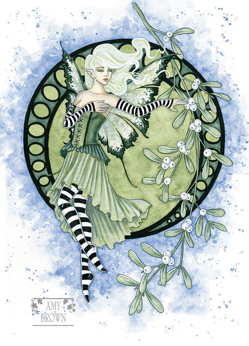 5x7 MINI-PRINT - Mistletoe