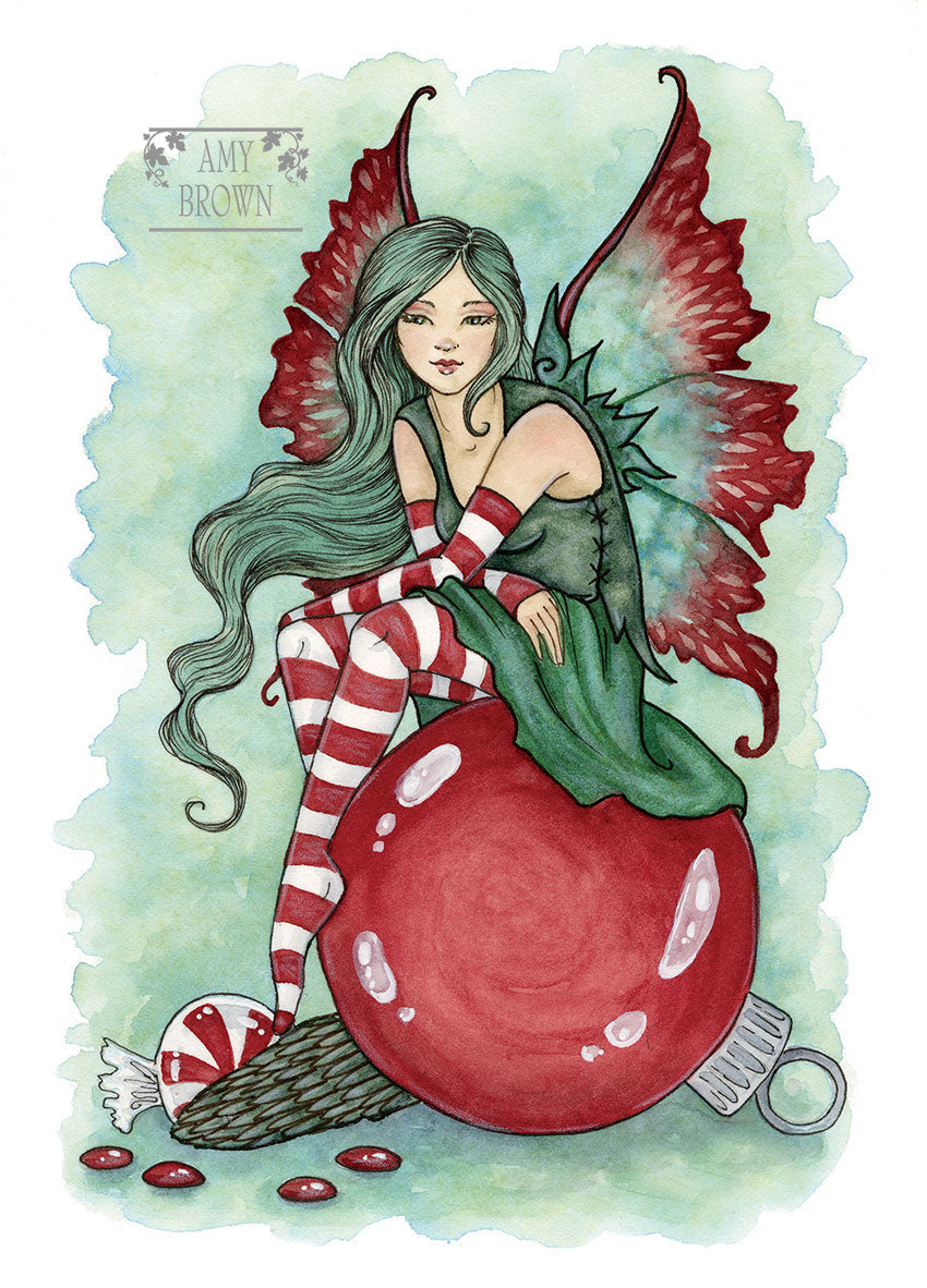 5x7 MINI-PRINT - Waiting For Santa