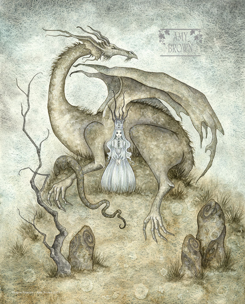 Dark Woods Print -  Dragon Princess