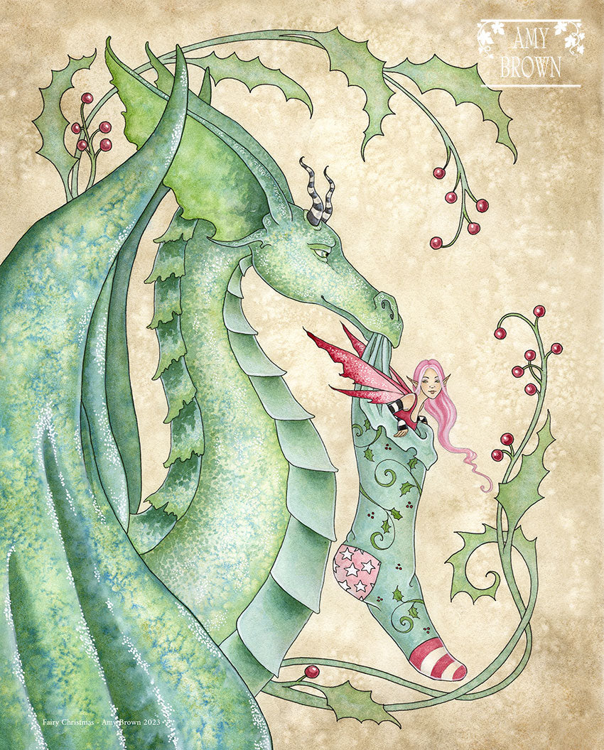 8x10 Print -  Fairy Christmas