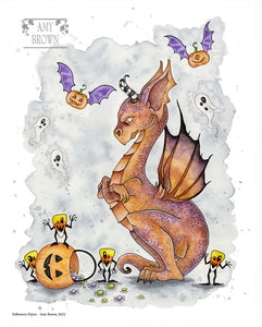 8x10 Halloween Print - Halloween Hijinx