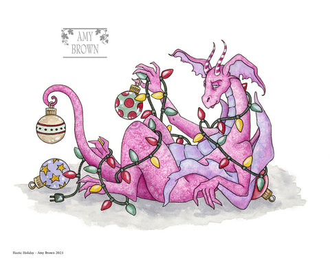 8x10 Print -  Hectic Holiday