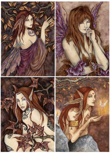 collection of classic autumnal Amy Brown faery protraits