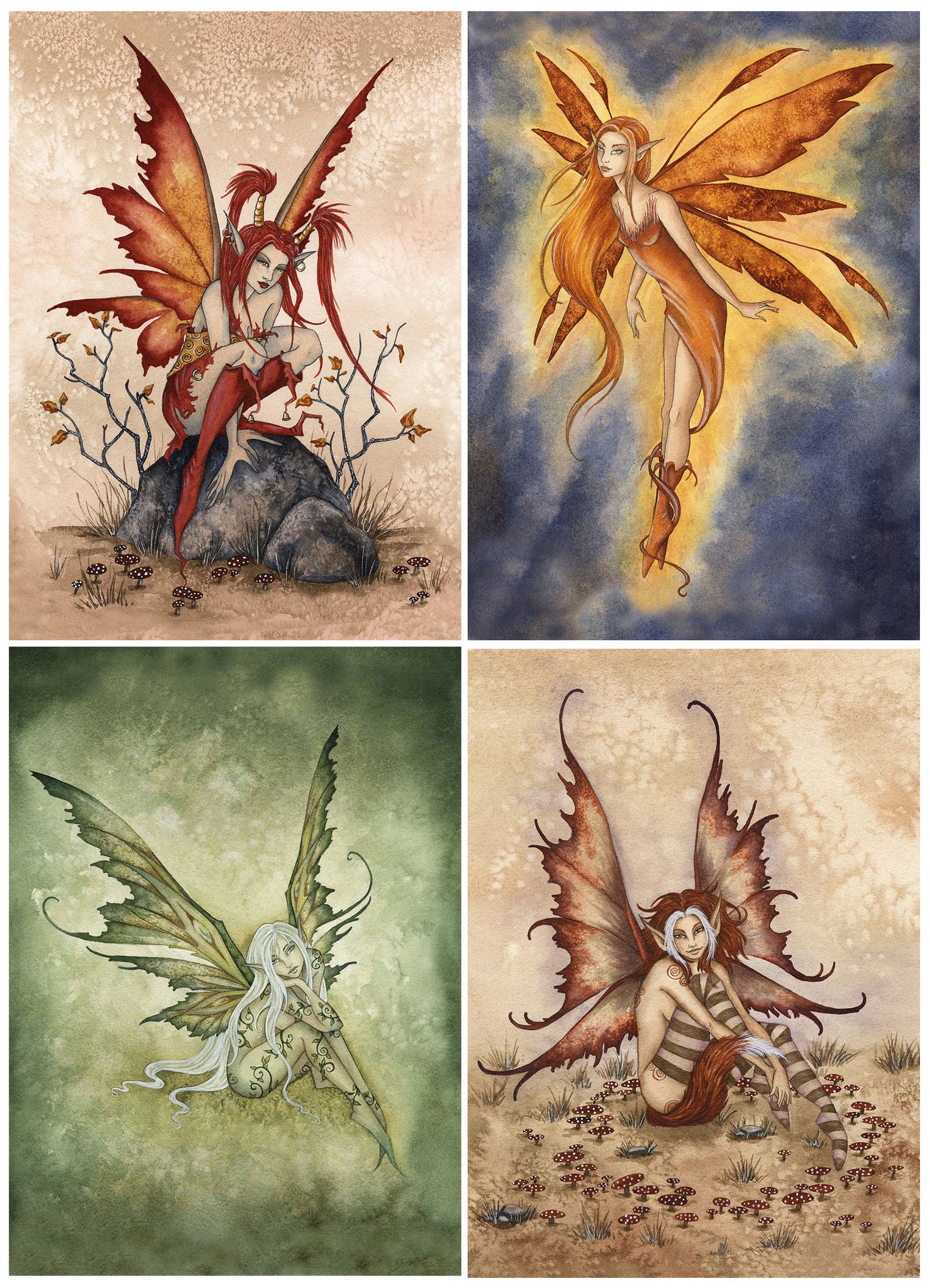 collection of classic Amy Brown Faeries