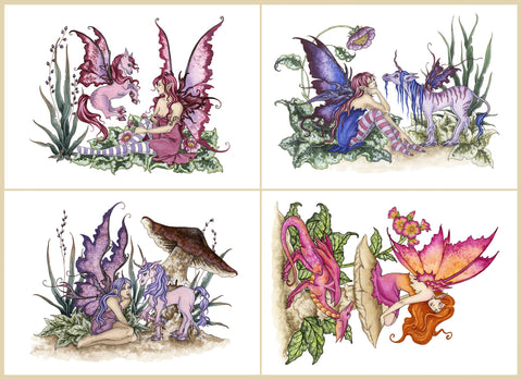 A collection of fairy prints.