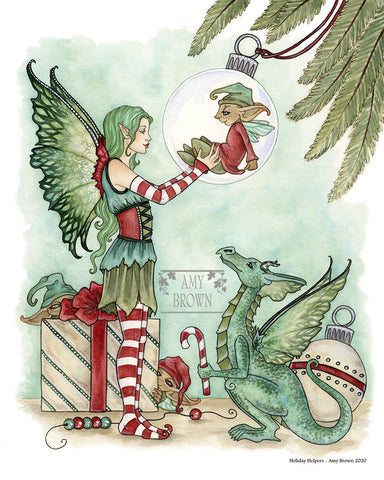 8x10 Print -  Holiday Helpers