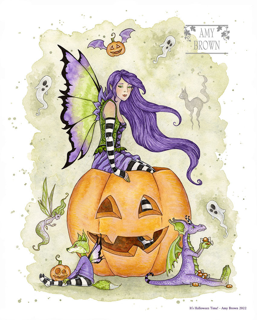 8x10 Print -  It's Halloween Time!