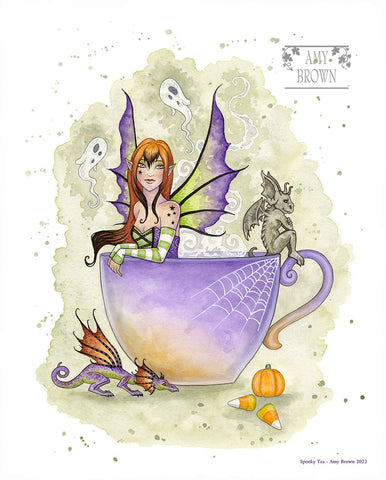8x10 Print -  Spooky Tea